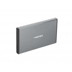 NATEC Rhino GO Carcasa de disco duro/SSD Gris 2.5