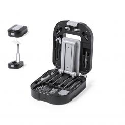 Original set de herramientas Teigel con luz y 30 accesorios.