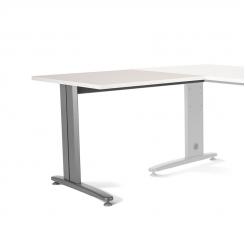 Rocada ala para mesa de oficina serie metal 100x60 aluminio / blanco (precio solo para el ala, mesa principal se compra aparte). DISPONIBLE EN DISTINTOS ACABADOS. CONSÚLTANOS TODAS LAS OPCIONES DISPONIBLES.