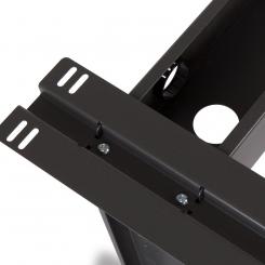 Rocada ala para mesa de oficina serie metal 100x60 antracita/haya