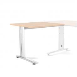 Rocada ala para mesa de oficina serie metal 100x60 blanco/haya. DISPONIBLE EN DISTINTOS ACABADOS. CONSÚLTANOS TODAS LAS OPCIONES DISPONIBLES.