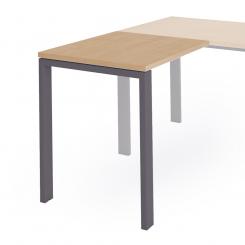Rocada ala para mesa de oficina serie total 100x60 antracita/ haya