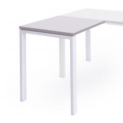 Rocada ala para mesa de oficina serie total 100x60 blanco/ gris