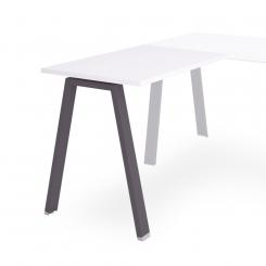 Rocada ala  para mesa serie blanca 100x60 antracita / blanco