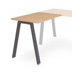 Rocada ala  para mesa serie blanca 100x60 antracita/ haya