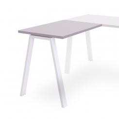 Rocada ala  para mesa serie blanca 100x60 blanco/ gris