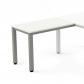 Rocada ala para mesa serie executive 100x60 aluminio / blanco (precio solo para el ala, la mesa principal se compra aparte)