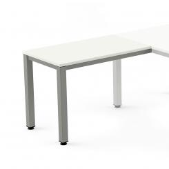 Rocada ala  para mesa serie executive 100x60 aluminio / blanco (precio solo para el ala, la mesa principal se compra aparte)