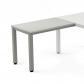 Rocada ala para mesa serie executive 100x60 aluminio/ gris (precio solo para el ala, la mesa principal se compra aparte)