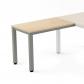 Rocada ala para mesa serie executive 100x60 aluminio / haya (precio solo para el ala, la mesa principal se compra aparte)