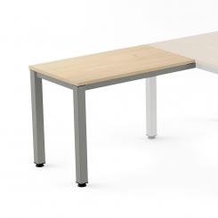 Rocada ala  para mesa serie executive 100x60 aluminio / haya (precio solo para el ala, la mesa principal se compra aparte)