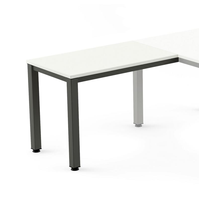 Rocada ala para mesa serie executive 100x60 antracita / blanco (precio solo para el ala, la mesa principal se compra aparte)