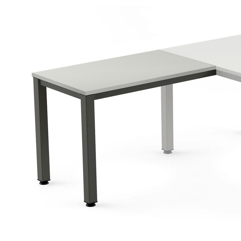 Rocada ala para mesa serie executive 100x60 antracita/ gris (precio solo para el ala, la mesa principal se compra aparte)