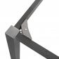 Rocada ala para mesa serie executive 100x60 antracita / haya (precio solo para el ala, la mesa principal se compra aparte)