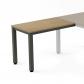 Rocada ala  para mesa serie executive 100x60 antracita/ roble (precio solo para el ala, la mesa principal se compra aparte)