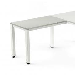 Rocada ala  para mesa serie executive 100x60 blanco/ gris (precio solo para el ala, la mesa principal se compra aparte)