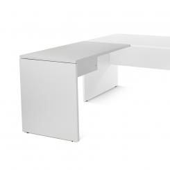 ROCADA Ala Recta Para Mesa De Oficina Modelo Work 100X60 Gris/Gris