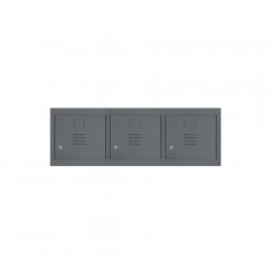 ROCADA Altillo Con Puerta Para Taquilla Metálica 400Mm 3 Modulos Ral 7015