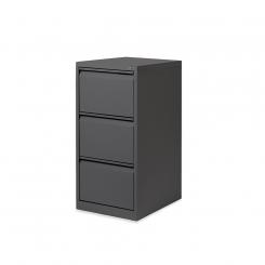 Rocada archivador metálico 3 cajones ral 9005 negro. medida: 47x101,6x62,2cm