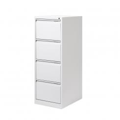 Rocada archivador metálico 4 cajones ral 9003 blanco. medida:  47x132,1x62,2cm. DISPONIBLE EN DISTINTOS ACABADOS. CONSÚLTANOS TODAS LAS OPCIONES DISPONIBLES.