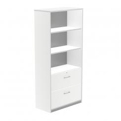Rocada armario alto carpetero 195x90x45 estructura blanca/frontales blanco
