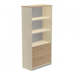 Rocada armario alto carpetero 195x90x45 estructura haya/frontales roble