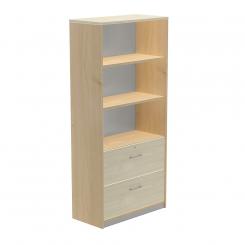 Rocada armario alto carpetero 195x90x45 estructura roble/frontales haya