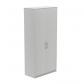 Rocada armario alto con puertas 195x90x45 estructura gris/puertas blanco