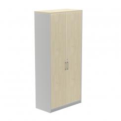 Rocada armario alto con puertas 195x90x45 estructura gris/puertas haya