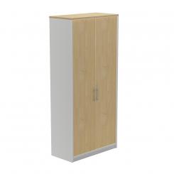 Rocada armario alto con puertas 195x90x45 estructura gris/puertas totales roble