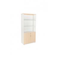 Rocada armario alto con puertas bajas 195x90x45 estructura blanca/puertas haya. DISPONIBLE EN DISTINTOS ACABADOS. CONSÚLTANOS TODAS LAS OPCIONES DISPONIBLES.