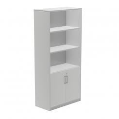 Rocada armario alto con puertas bajas 195x90x45 estructura gris/puertas gris