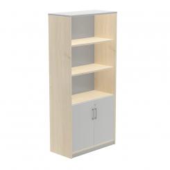 Rocada armario alto con puertas bajas 195x90x45 estructura haya/puertas gris