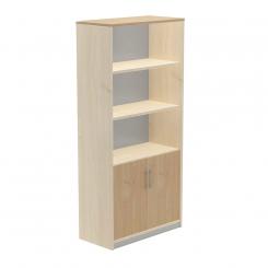 Rocada armario alto con puertas bajas 195x90x45 estructura haya/puertas roble