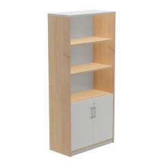 Rocada armario alto con puertas bajas 195x90x45 estructura roble/puertas gris