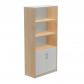 rocada-armario-alto-con-puertas-bajas-195x90x45-estructura-roble-puertas-gris