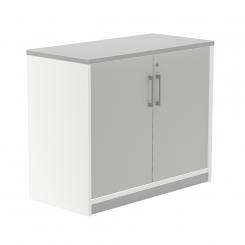 Rocada armario bajo con puertas 78x90x45 estructura blanca/puertas gris