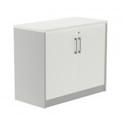 Rocada armario bajo con puertas 78x90x45 estructura gris/puertas blanco