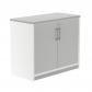 Rocada armario bajo con puertas 78x90x45 estructura gris/puertas blanco