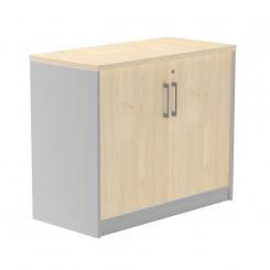 Rocada armario bajo con puertas 78x90x45 estructura gris/puertas haya