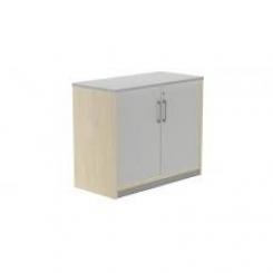Rocada armario bajo con puertas 78x90x45 estructura gris/puertas haya