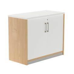 Rocada armario bajo con puertas 78x90x45 estructura roble/puertas blanco