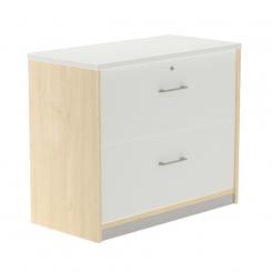 Rocada armario carpetero bajo 78x90x45 estructura haya/frontales blanco
