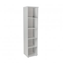 ROCADA Armario de columna de melamina alto sin puertas 195X45X45 Estructura Gris/Tapa Gris