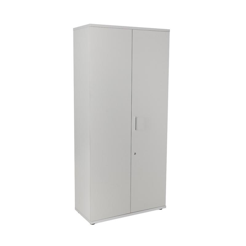ROCADA armario de melamina alto con puertas 195X90X45 Estructura Gris/Puertas Gris