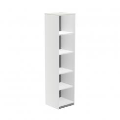 Rocada armario estantería alto sin puertas 195x45x45 estructura blanca/tapa blanco