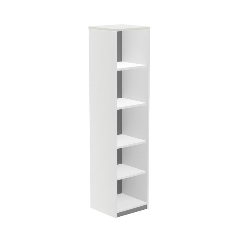 rocada-armario-estanteria-alto-sin-puertas-195x45x45-estructura-blanca-tapa-blanco