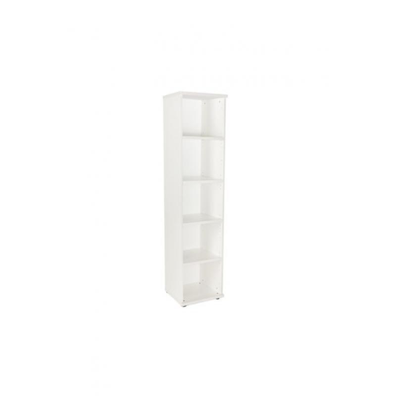 Rocada armario estantería alto sin puertas 195x45x45 estructura blanca/tapa blanco + PUERTA
