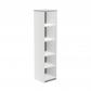rocada-armario-estanteria-alto-sin-puertas-195x45x45-estructura-blanca-tapa-gris
