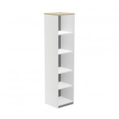Rocada armario estantería alto sin puertas 195x45x45 estructura blanca/tapa haya. DISPONIBLE EN DISTINTOS ACABADOS. CONSÚLTANOS TODAS LAS OPCIONES DISPONIBLES.